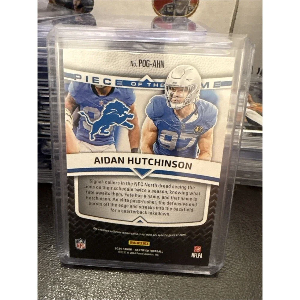 2024 Panini Certified Piece of the Game Aidan Hutchinson Mirror Gold /25💥🔥💥